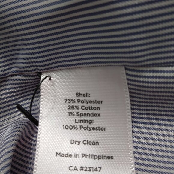 Talbots | Red Textured Double Breasted Blazer Jacket | Size 10 - Picture 9 of 10